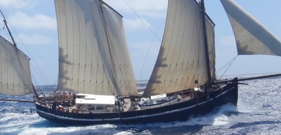 Grayhound Sailing Lugger is the first registered UK sail cargo vessel to be built this century