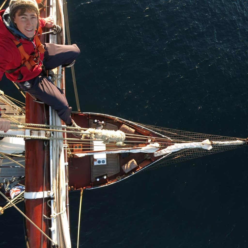 Going aloft after training is a real buzz 