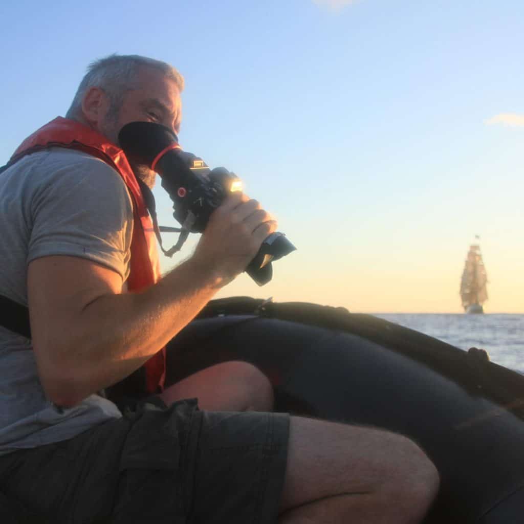 tall ship sailors are photographers