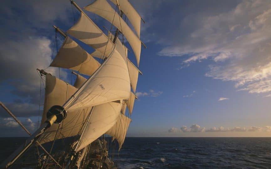 Sailing holidays on Tenacious with Classic Sailing Tall Ships photo by Max Mudie at Tallshipsstock.com