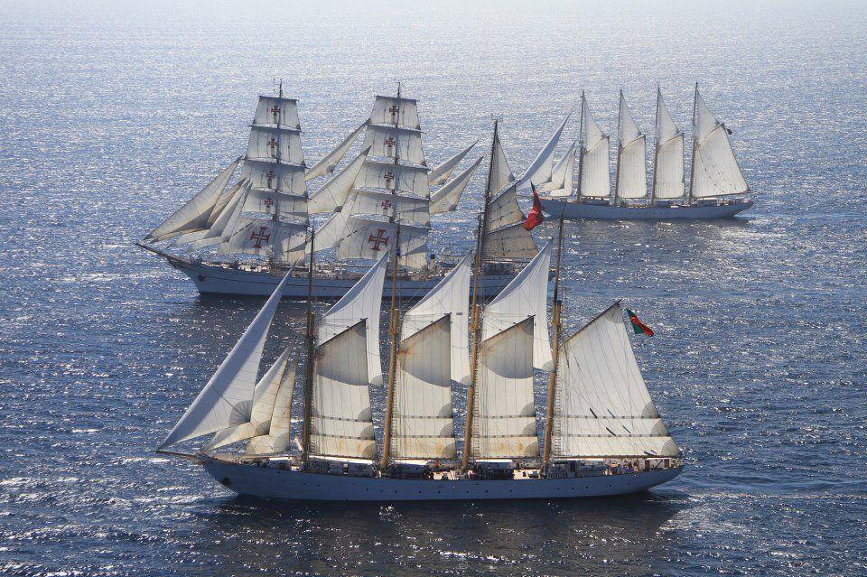 Portuguese Fleet today -Creoula, Sagres and Santa Maria Manuela