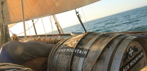 Sail Cargo - whisky and rum as deck cargo on Grayhound