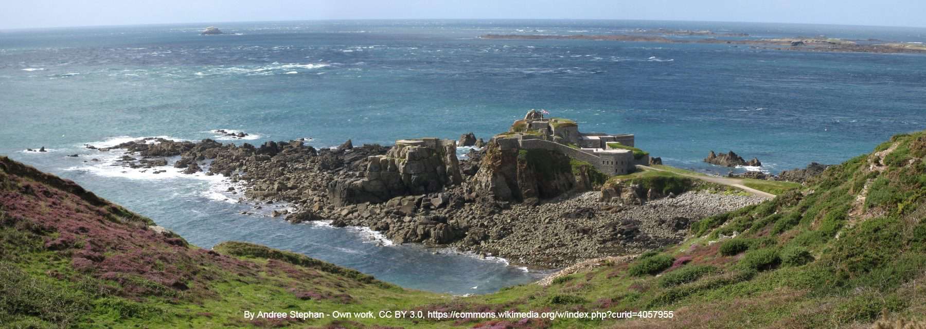 Alderney Fort Clonque credited in photo