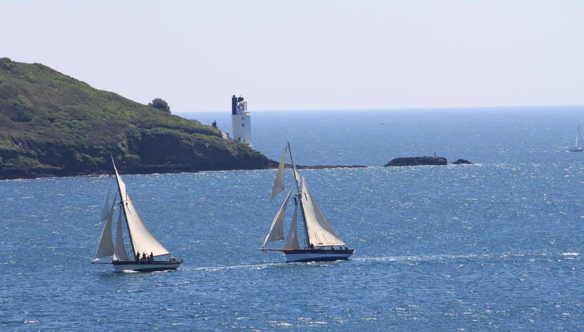 sailing in Cornwall.