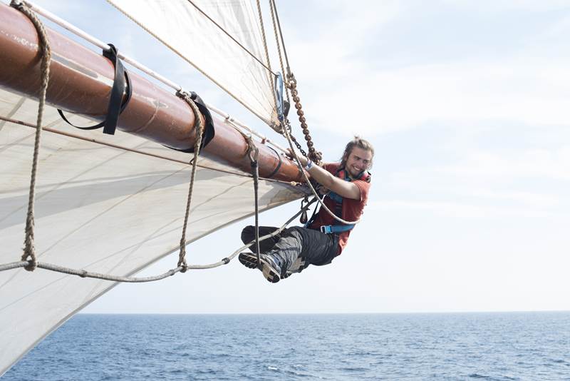 Atlantic Ocean Voyage on Tall Ship Sailing Morgenster with Classic Sailing