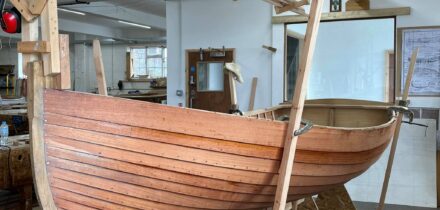 Take a sabbatical and learn to build wooden boats. clinker construction involves overlapping planks fastened with copper nails and roves