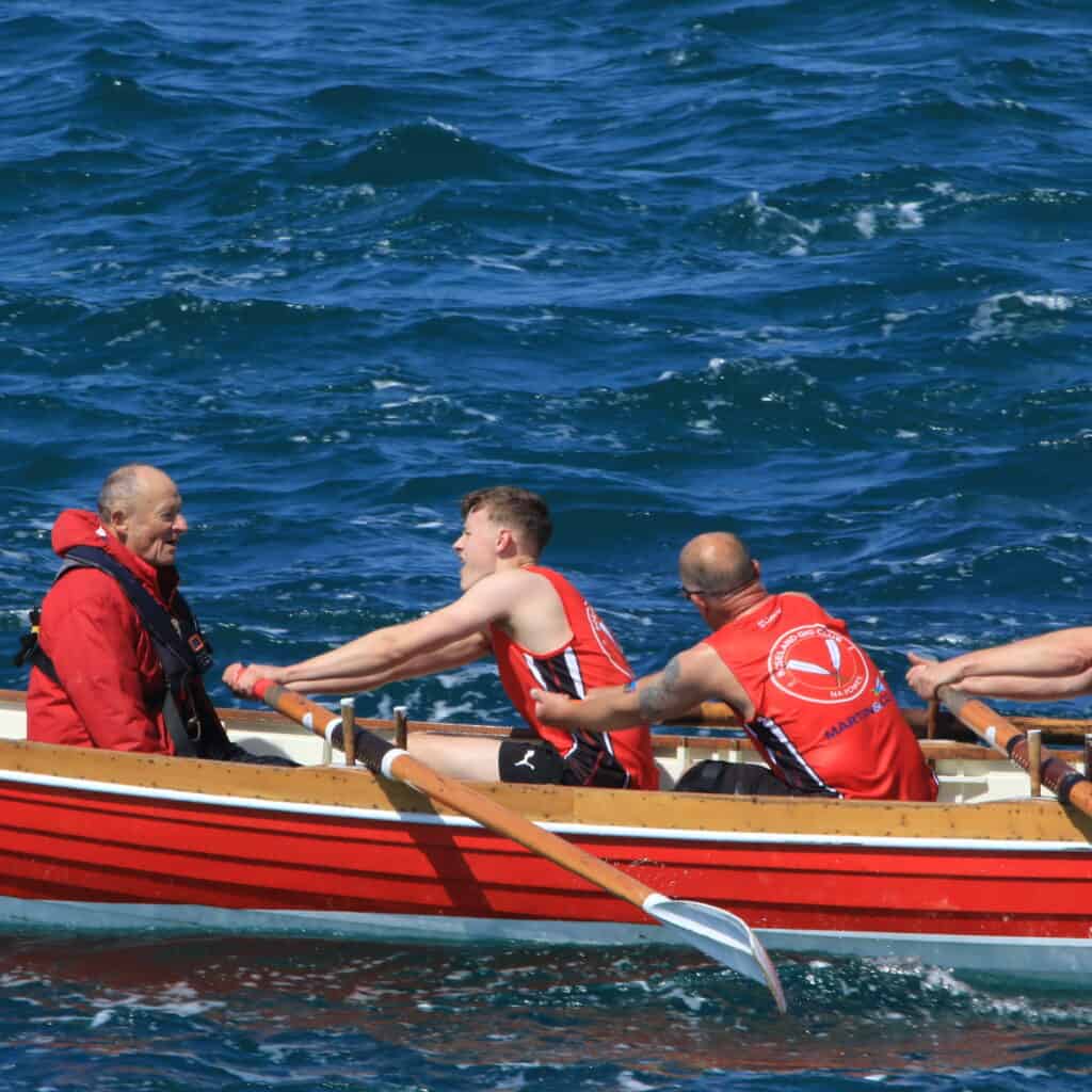 Coxing a gig boat