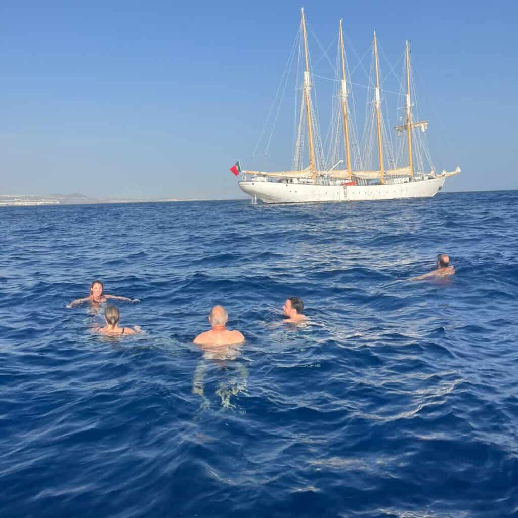 swimming off santa maria manuela