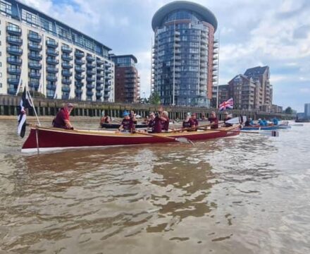 Rowing a Cornish Pilot Gig Boat in the London Great River Race 2024