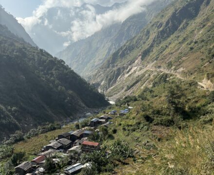 The view up the valley from Jagat.