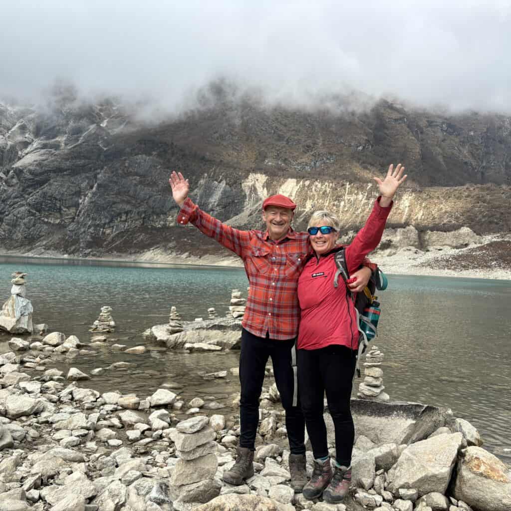 Adam and Debbie at Lake Birenda Tal